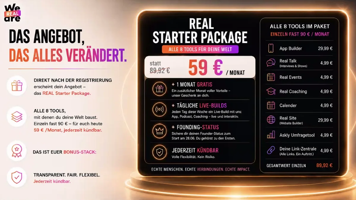 Starter Package – acht digitale Tools in einem Paket