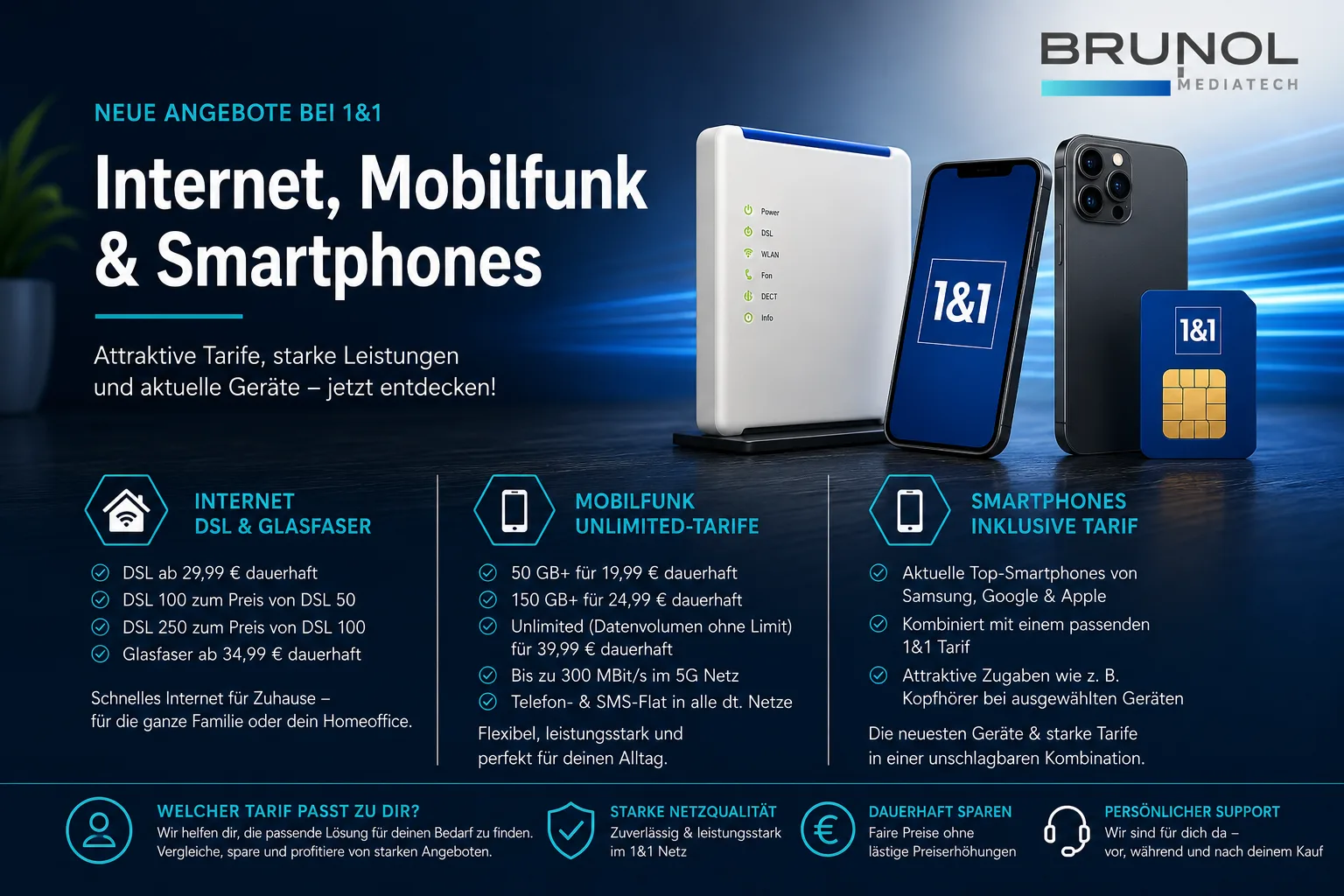 Neue Angebote bei 1&1 – jetzt reinschauen!