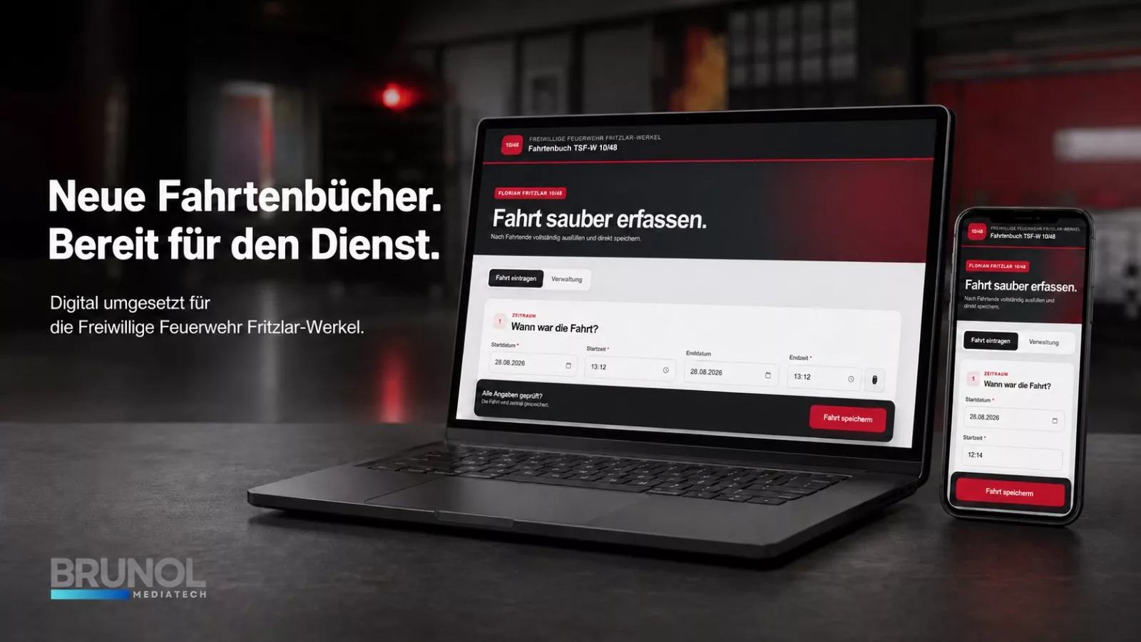 Neue Fahrtenbücher. Bereit für den Dienst