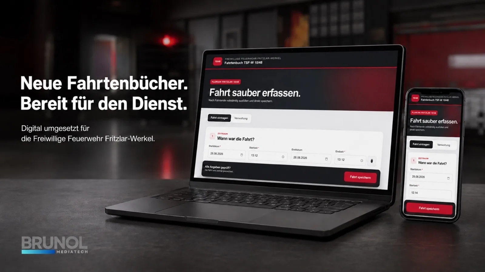 Neue Fahrtenbücher. Bereit für den Dienst